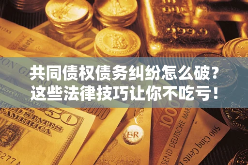 济南共同债权债务纠纷怎么破？这些法律技巧让你不吃亏！
