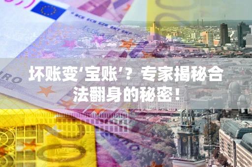 济南坏账变‘宝账’？专家揭秘合法翻身的秘密！