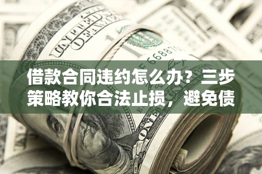 济南借款合同违约怎么办？三步策略教你合法止损，避免债务危机升级